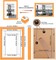 11x14 Solid Wood Picture Frames - Display 9x12 or 8x10 Pictures with or without Mat, Poster Photo Frame Art with 2 Mats for Wall Mounting or Table Top (Orange)